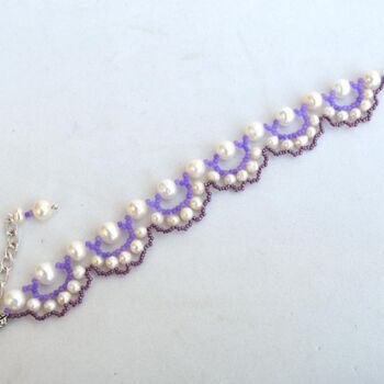 Design intitulée "Festooned pearl bra…" par Irena Zelickman, Œuvre d'art originale, Bijoux