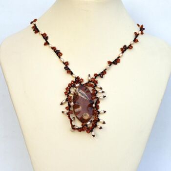 Design intitulada "Wild necklace with…" por Irena Zelickman, Obras de arte originais, Jóias