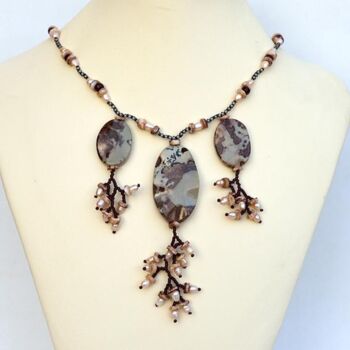 제목이 "Jasper necklace wit…"인 디자인 Irena Zelickman로, 원작, 보석류