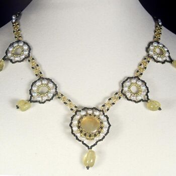 Design intitulada "Victorian necklace…" por Irena Zelickman, Obras de arte originais, Jóias