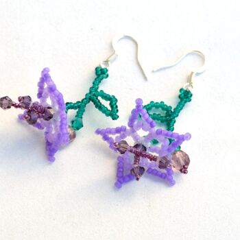 제목이 "Purple star flower…"인 디자인 Irena Zelickman로, 원작, 보석류
