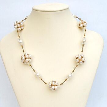 Diseño titulada "Beaded bead necklac…" por Irena Zelickman, Obra de arte original, Joyas