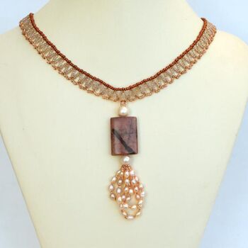 Design titled "Jasper and pearls t…" by Irena Zelickman, Original Artwork, Jewelry