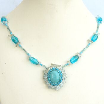 Design intitulée "Delicate necklace w…" par Irena Zelickman, Œuvre d'art originale, Bijoux