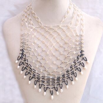 Diseño titulada "Lace wrap necklace…" por Irena Zelickman, Obra de arte original, Joyas