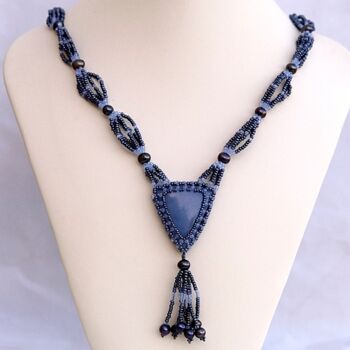 "Angelite necklace w…" başlıklı Design Irena Zelickman tarafından, Orijinal sanat, Takı