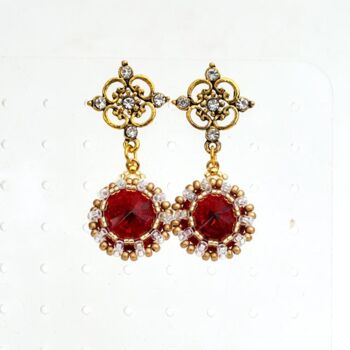 Design intitulée "Glam stud earrings…" par Irena Zelickman, Œuvre d'art originale, Bijoux