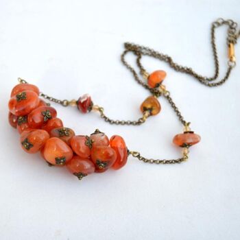 Design titled "Red agate cluster n…" by Irena Zelickman, Original Artwork, Jewelry