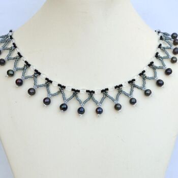 Design intitulée "Delicate collar nec…" par Irena Zelickman, Œuvre d'art originale, Bijoux