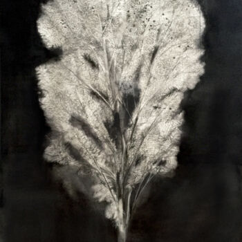 Drawing titled "Alone" by Irena Luse, Original Artwork, Charcoal