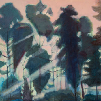 Pintura titulada "Silhouettes II" por Irena Luse, Obra de arte original, Oleo