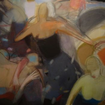 Malerei mit dem Titel "Grey dance" von Irena Luse, Original-Kunstwerk