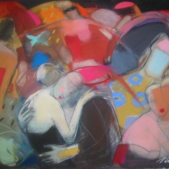 Painting titled "Friday night" by Irena Luse, Original Artwork