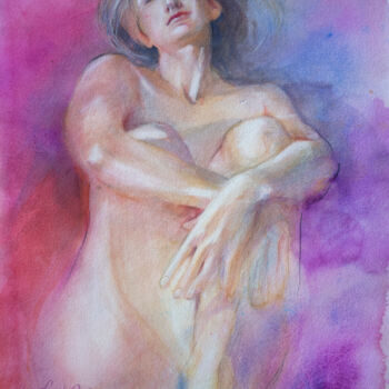 Painting titled "My Watercolor Unive…" by Irene Bibik-Chkolian, Original Artwork, Watercolor