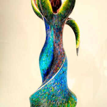 Sculpture intitulée "Belladonna" par Irene Magdalena Orecher, Œuvre d'art originale, Mosaïque