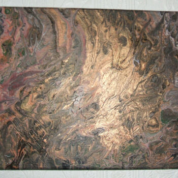 Painting titled "Dirty pour acrylic…" by Irene Nolan (Visions), Original Artwork, Acrylic