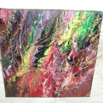 Painting titled "water fall" by Irene Nolan (Visions), Original Artwork, Acrylic