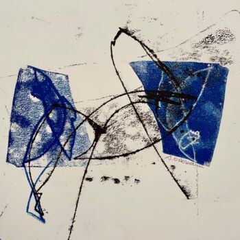 Printmaking titled "Augenblick #6" by Irene Ostermann, Original Artwork, Monotype