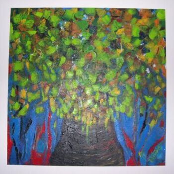 Pittura intitolato "Árvore I" da Irene Pissarro, Opera d'arte originale