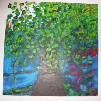 Pintura titulada "Árvore II" por Irene Pissarro, Obra de arte original