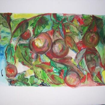 제목이 "As maçãs"인 미술작품 Irene Pissarro로, 원작, 기름