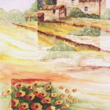 Painting titled "ma Provence" by Irene Streichert, Original Artwork