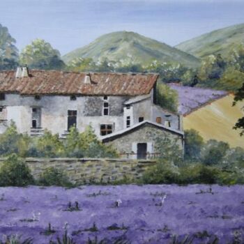 Painting titled "En Drôme provençale…" by Irene Streichert, Original Artwork