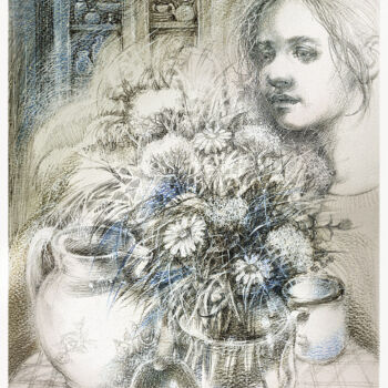 「Summer」というタイトルの描画 Irene Vlassovaによって, オリジナルのアートワーク