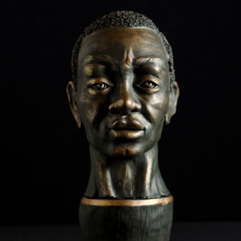 Sculpture intitulée "Die Massai" par Grazyna Federico, Œuvre d'art originale, Argile