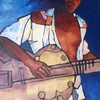 제목이 "La guitare"인 미술작품 Irène Bischoff Hébert로, 원작