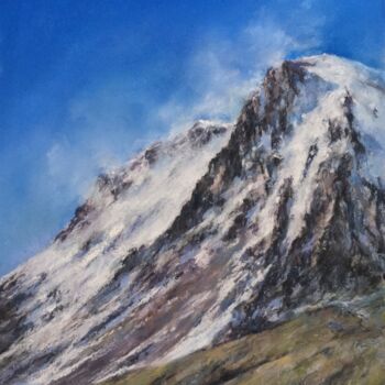 Disegno intitolato "Mountains" da Irene_art, Opera d'arte originale, Pastello