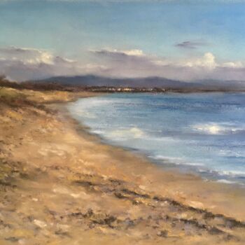 Desenho intitulada "Beach" por Irene_art, Obras de arte originais, Pastel