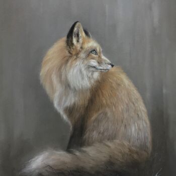 Drawing titled "Fox" by Irene_art, Original Artwork, Pastel
