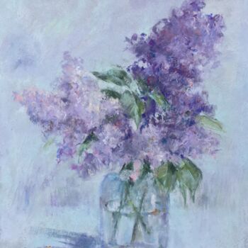 Drawing titled "Lilac" by Irene_art, Original Artwork, Pastel