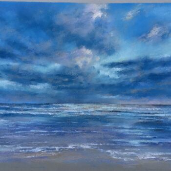 Drawing titled "Clouds" by Irene_art, Original Artwork, Pastel