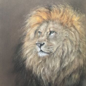 Drawing titled "Wisdom" by Irene_art, Original Artwork, Pastel