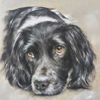 Drawing titled "Let's go for a walk!" by Irene_art, Original Artwork, Pastel