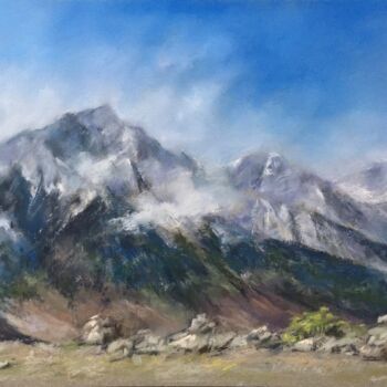 Drawing titled "Sierra Nevada" by Irene_art, Original Artwork, Pastel