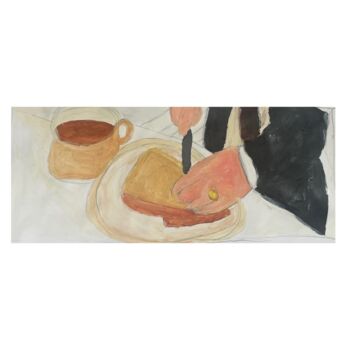 Pittura intitolato "The Breakfast" da Irfan Ajvazi, Opera d'arte originale, Acrilico