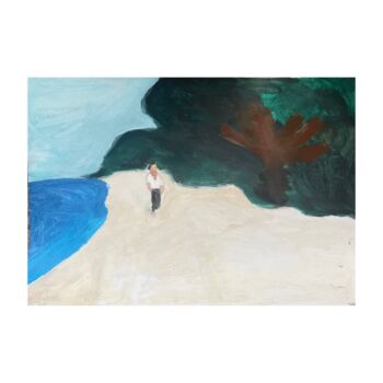 Malerei mit dem Titel "seascapes" von Irfan Ajvazi, Original-Kunstwerk, Acryl