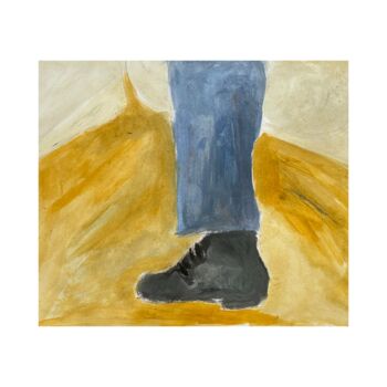 Картина под названием "Shoes painting" - Irfan Ajvazi, Подлинное произведение искусства, Акрил