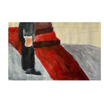 Pittura intitolato "Red Carpet" da Irfan Ajvazi, Opera d'arte originale, Acrilico