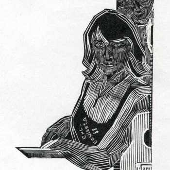 Printmaking titled "Exl. Eeuleeta 88" by Andrey Titovets, Original Artwork, Engraving
