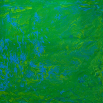 Картина под названием "Spring 1 blue and g…" - Irina Afonskaya, Подлинное произведение искусства, Акрил