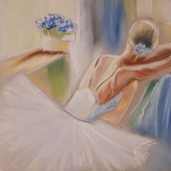 Tekening getiteld "Балерина" door Irina Androsova, Origineel Kunstwerk, Pastel