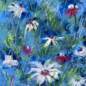 Painting titled "Whispers of spring" by Irina Anis, Original Artwork, Pastel