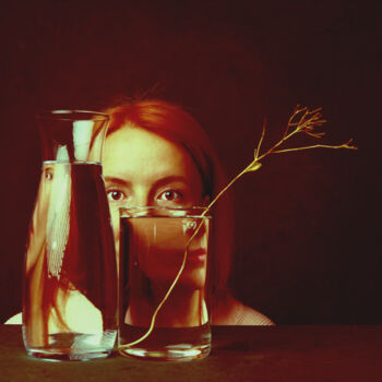 Fotografia zatytułowany „Golden fish” autorstwa Irina Bekker, Oryginalna praca, Fotografia cyfrowa