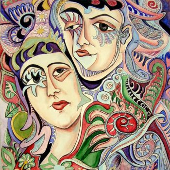 Malarstwo zatytułowany „lovers” autorstwa Irina Chitashvili, Oryginalna praca