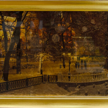 Photography titled "Зима в Александровс…" by Irina Dotter, Original Artwork, Manipulated Photography Mounted on Glass