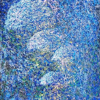 Peinture intitulée "Blue Original Paint…" par Irina Fedorova, Œuvre d'art originale, Acrylique